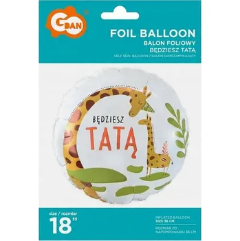 Balónek Budeš TÁTA FÓLIOVÝ BALÓNEK 18 palců GODAN Super DEKORACE na OSLAVU Táta