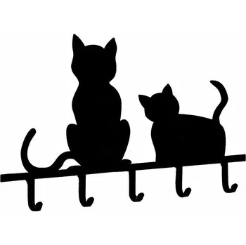 Věšák Šatní ramínko kovový černý