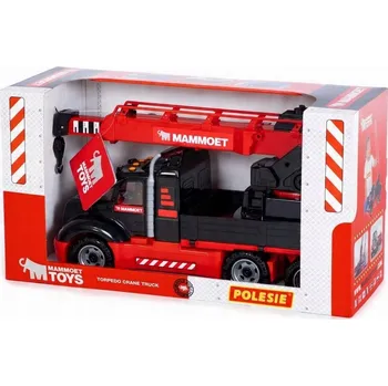 autíčko JEŘÁB NÁKLADNÍ AUTO barevné pro děti 60x32x22 WADER POLESIE vozidlo