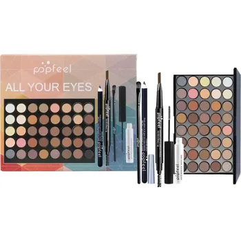 Oční stíny Sada na líčení očí Paleta očních stínů Řasenka Oční linka Tužka na obočí Kosmetická výbava Dárkový set Nástroje na líčení pro ženy