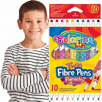 Oboustranné POPISOVAČE COLORINO KIDS 10 barev. ZÁRUKA