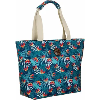 Kabelka Velká dámská nákupní taška na pláž shopper bag A4 látková s uchy