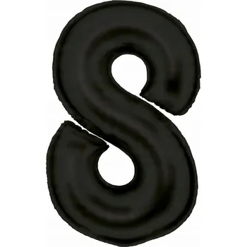 Balónek DEKORATIVNÍ FÓLIOVÝ balónek BALÓNKY Narozeninové Číslice 8 Saténový Černý 86 cm