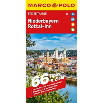 MARCO POLO Freizeitkarte 44 Niederbayern, Rottal-Inn 1:130.000