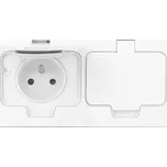 ORNO OR-GM-9047/W Zásuvka zápustná hermetická s víčkem