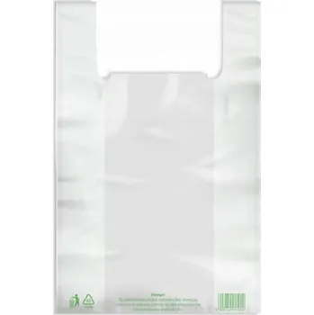 Nákupní taška Obchodní Fóliová IGELITOVÁ TAŠKA na Zeleninu HDPE 260x90x430 Sada 100 Kusů