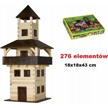 ostatní stavebnice Dřevěná slepovací stavebnice Věž Walachia 276 dílů