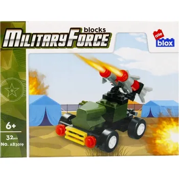 ostatní stavebnice HRAČKY pro DĚTI STAVEBNICE 32 dílů SADA MILITARIA 6+