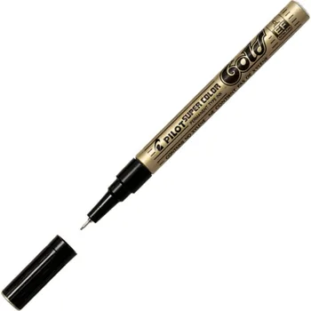 METALICKÝ ZLATÝ POPISOVAČ Olejový PILOT voděodolný FIX PERMANENTNÍ popisovač