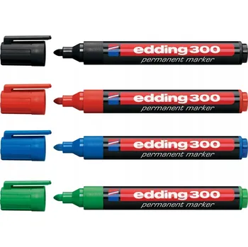 Permanentní popisovač vícebarevný Edding 4 ks