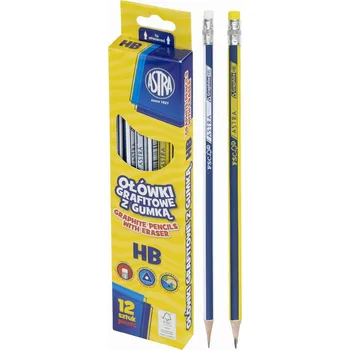 Grafitová tužka Tužka s gumou Astra HB