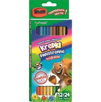 Pastelka Oboustranné pastelky BAMBINO 24 + teplé.