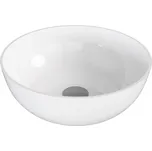 POLYSAN - BANERA ROUND umyvadlo na desku, litý mramor, průměr 39cm, bílá 14337