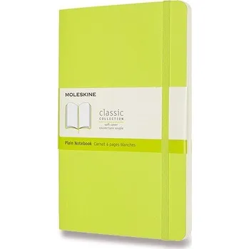 Blok Zápisník Moleskine - měkké desky, L, čistý - limetka