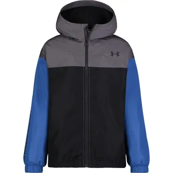 Chlapecká bunda Under Armour Windbreaker Jacket Juniors Tech Blue/Black 8-9 (M)