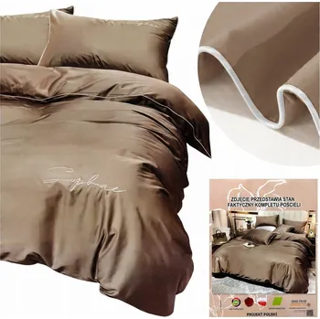 Povlečení Povlečení 220x200 3 dílů Komplet z mikrovlákna s výšivkou Areta Lamówka