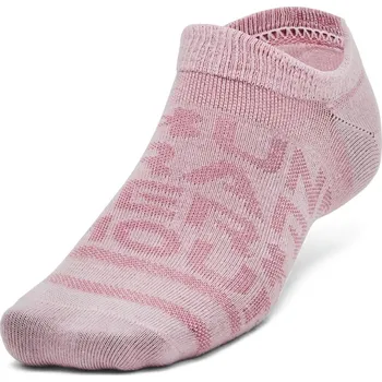 Dámské ponožky Under Armour Armour Essential 6-Pack No-Show Socks Unisex Pink Elixir XL (12-15)