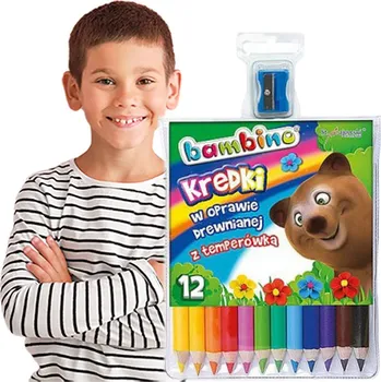 Pastelka Bambino Pastelky silné, 12 barev, kulaté