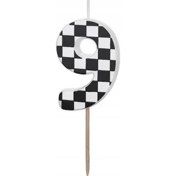 Dortová svíčka Narozeninová SVÍČKA Číslice Číslice SVÍČKY Pro Děti Na dort Číslice 9 LUX