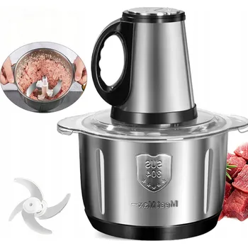 Kuchyňský mlýnek Mlýnek na maso 5L, elektrický sekáček na maso z nerezové oceli