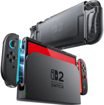 Pouzdro na mobilní telefon SUPCASE CRYSTAL CASE NINTENDO SWITCH 2 FROST BLACK