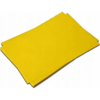Barevný papír Dekorativní žlutý karton A4 KRESKA 20 listů