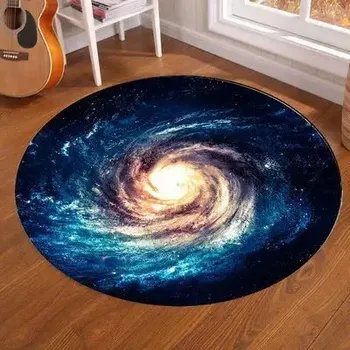 Koberec Kulatý dětský koberec galaxy | bytové vybavení - 3 , 180cm x 180cm
