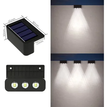 Venkovní osvětlení Solární zahradní světla s voděodolnou ochranou | osvětlení - 3LED bílé světlo , 4 ks lamp