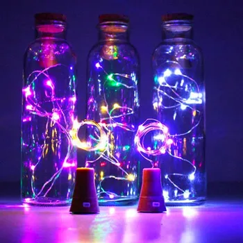 Venkovní osvětlení Solární světelný řetěz na láhev s víčkem | venkovní osvětlení - RGB