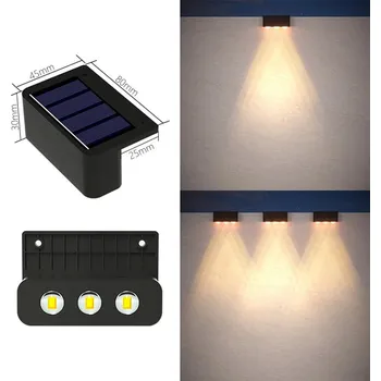 Venkovní osvětlení Solární zahradní světla s voděodolnou ochranou | osvětlení - 3LED teplé světlo , 4 ks lamp