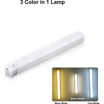 Noční světlo Led světlo s pohybovým senzorem nabíjecí | noční osvětlení 3 ks - 3barevné , 30 cm