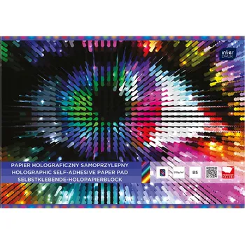 Papír pro tiskárny Barevný papír B4 Interdruk, sešit barevných papírů, vystřihovánka pro děti, 6 listů, 210 g/m2