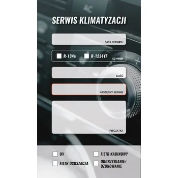 Výparník klimatizace 100x Závěska do dílny SERVIS KLIMATIZACE