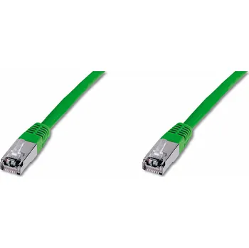 Síťový kabel Digitus Premium CAT 5e SF-UTP Síťový kabel 0,5 m Cat5e SF/UTP (S-FTP) Zelený