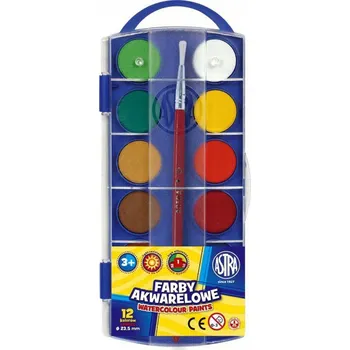 Vodová barva Akvarelové barvy Astra 12 ks