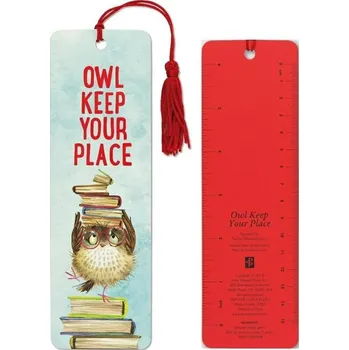 Doplněk ke knize Záložka do knihy DEKORATIVNÍ VLOŽKA Sova Dárek pro knihomola