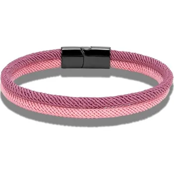 Náramek Barevný námořnický náramek s magnetem | náramek, šperk - Taro růžová , 23 cm