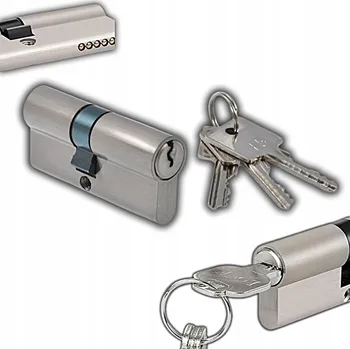 Vložka do dveří VLOŽKA DO ZÁMKU DVEŘÍ E5 30/40 NIKL, 3 KLÍČE S DRÁŽKOU