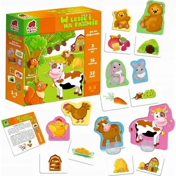 Desková hra Dětská desková hra Farma – vzdělávací hra pro nejmenší, rodinná hra, společenská hra pro kluky i holky, barevné hry Roter Kafer