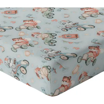 Prostěradlo PROSTĚRADLO 140x70 DO POSTÝLKY S GUMOU HRUBÁ BAVLNA 100% POLSKÝ VÝROBEK