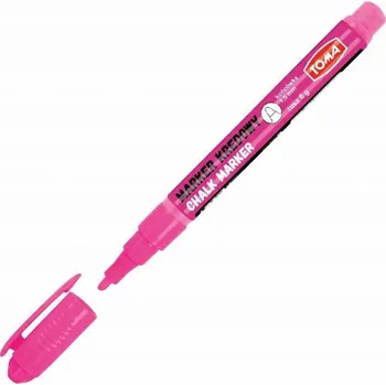 RŮŽOVÝ kulatý školní křídový fix Barevné FIXY TOMA na TABULE