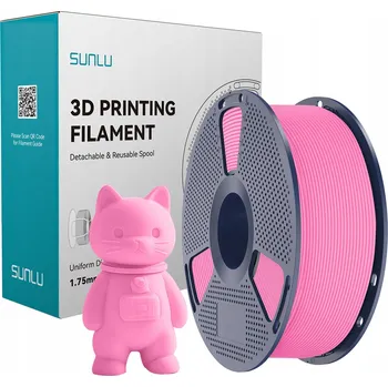 Filament FILAMENT SUNLU PLA MATNÝ RŮŽOVÝ PINK 1KG