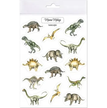 samolepka SAMOLEPKY DINOSAUŘI ideální pro KLUKY, fóliové SAMOLEPICÍ Mama Maluje