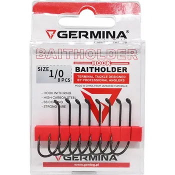 Rybářský háček Zemní háčky s protihrotem Germina Baitholder 8 ks