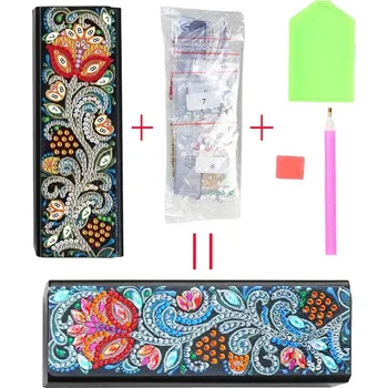 Úložný box Diamantový box na brýle s malováním | pouzdro - B.