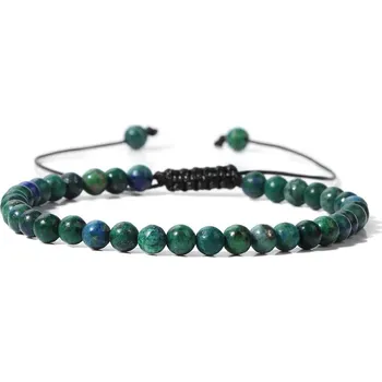 Náramek Korálkový minerální náramek ručně pletený | náramek, šperk - Lapis lazuli