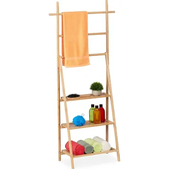 Držák na ručník Stojan na ručníky se 3 policemi