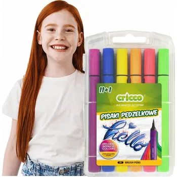 Štětcové Fixy CRICCO 11+1 barev ZÁRUKA