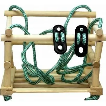 Dětská houpačka DŘEVĚNÁ HOUPAČKA pro Batole k Houpání IDEÁLNÍ Hračka Pevně ZPRACOVANÁ