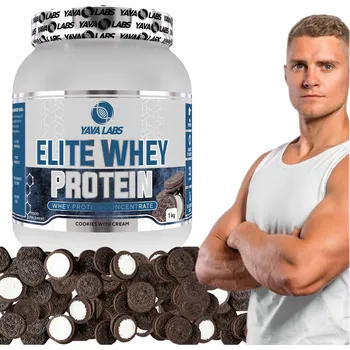 Protein Syrovátkový Protein Elite Whey Protein 1 kg Yava Labs sušenky s krémem